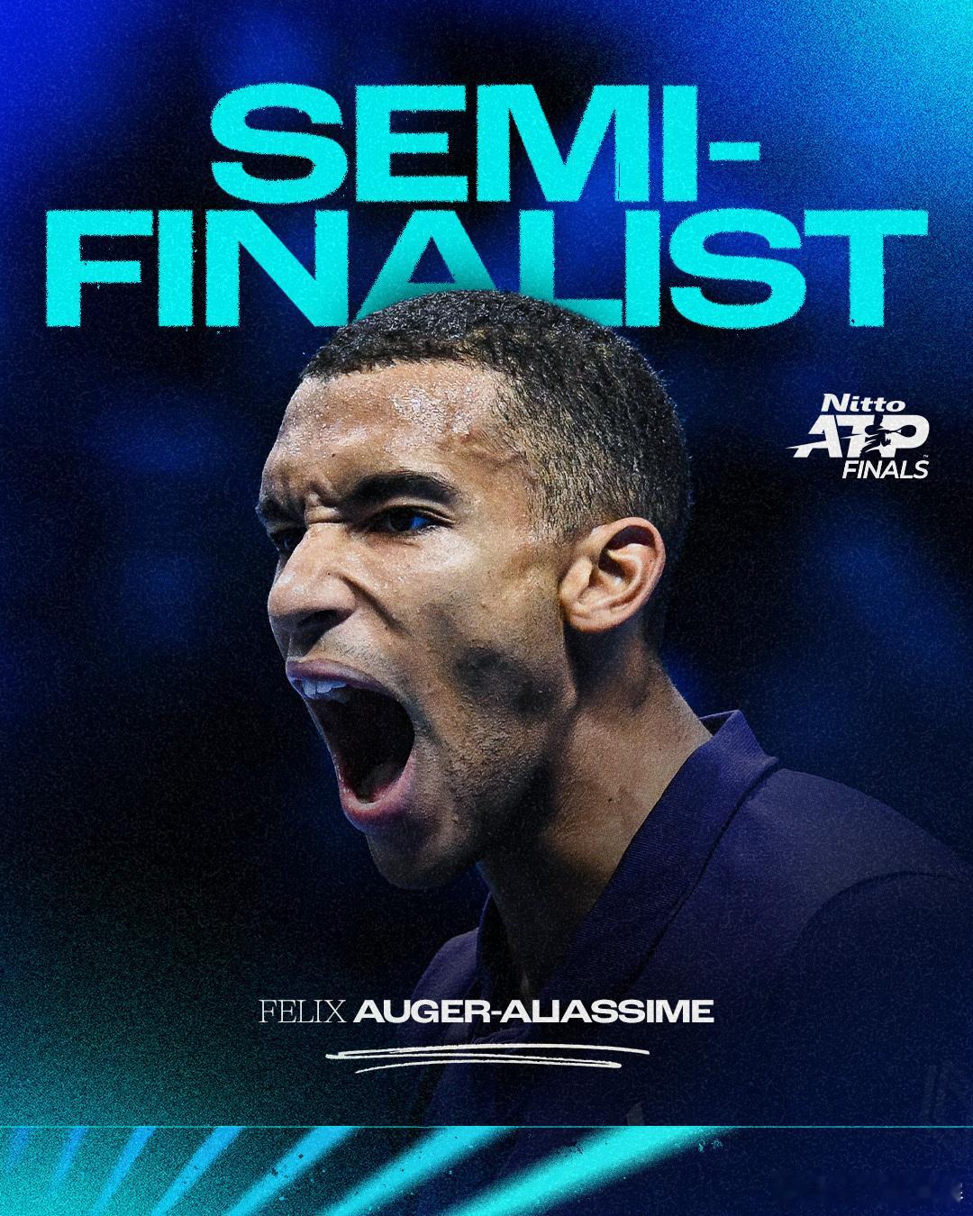 首进年终四强🔥日东比约·博格组出线关键战，8号种子阿利亚西姆直落两盘以6-4