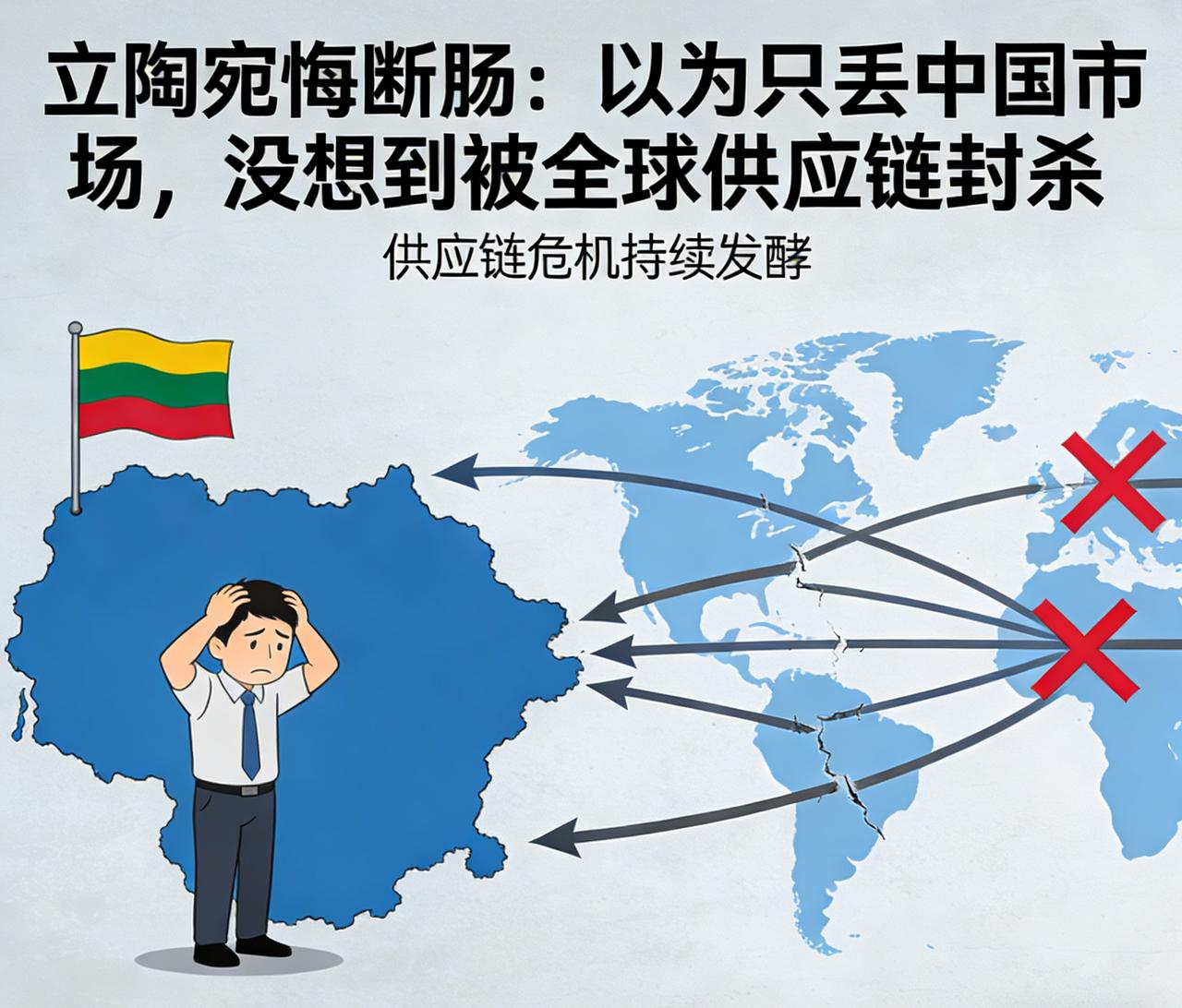 立陶宛真的后悔了：原本以为挑衅大不了失去中国市场，没想到被“长臂管辖”，遭全球供