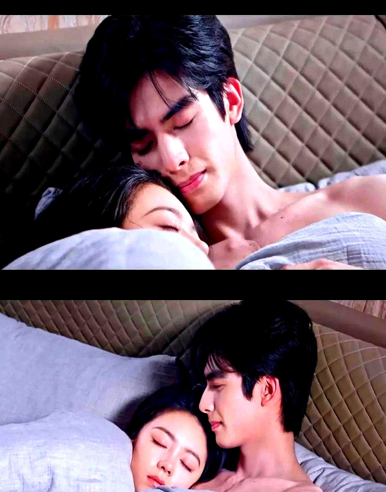 吻戏一秒崩，千万白烧了导演把镜头怼到脸，想拍心跳拉丝。结果观众全盯男主胸口