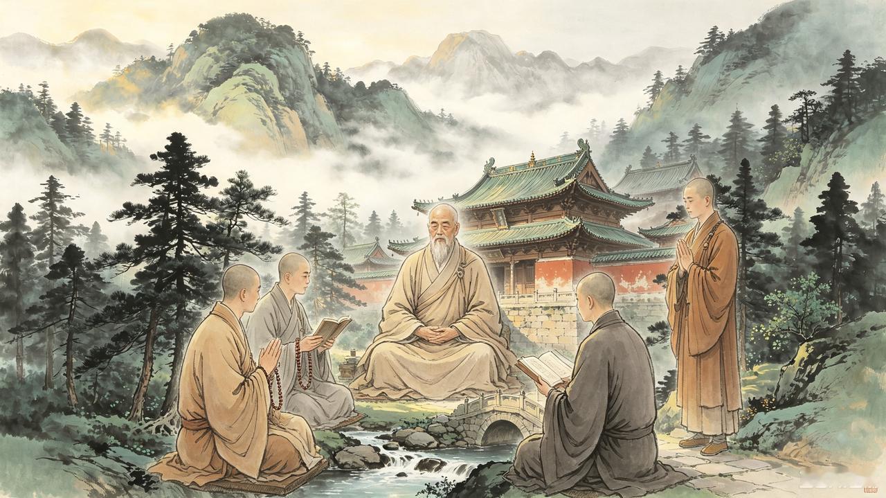 没有完美古刹深山，一位得道高僧年事已高，欲在两名弟子中择一传授衣钵。一日，他