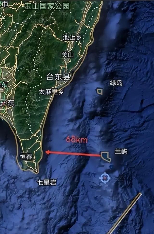 我国台湾岛东边的太平洋上有一个大岛，名字叫兰屿，面积大约45平方公里，是钓鱼岛的