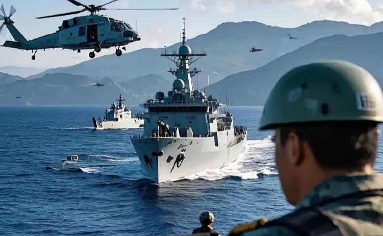 东沙惊险对峙！台舰开足马力直冲我海警船，只剩740米仍半步不退开车遇上对面车