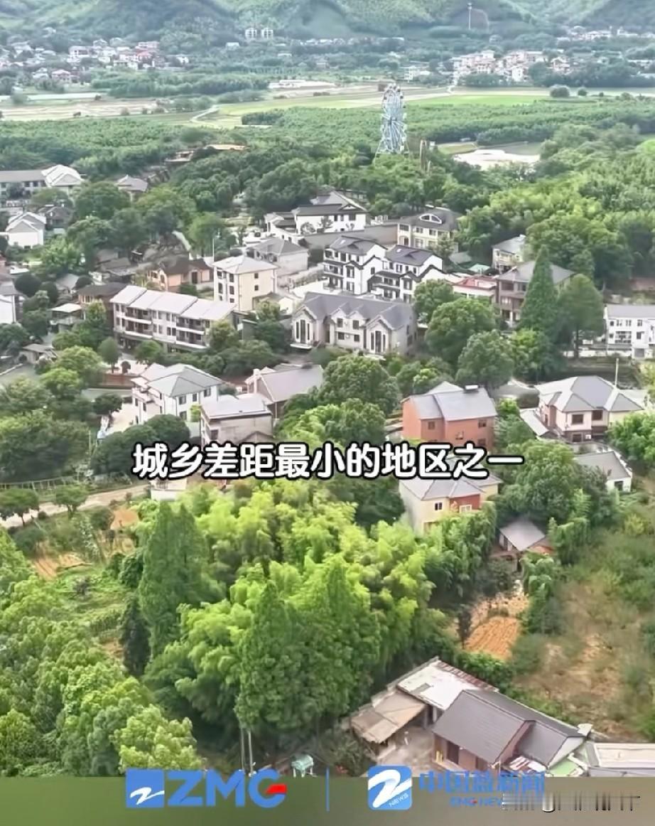 浙江省是城乡差距最小的省份之一，连续41年农村人均可支配收入全国第一浙江省的富