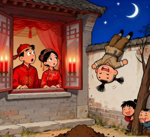 新婚夜里，新娘对新郎说:“你浑身上下没有我能相中的，我就是相中你的……”话还没说