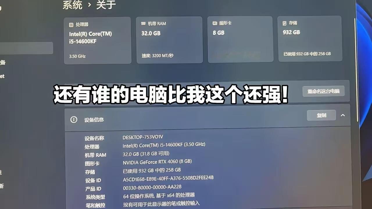 你的电脑的内存可能还没我一半多。不是炫富，内存显卡是真的贵！！！​​​