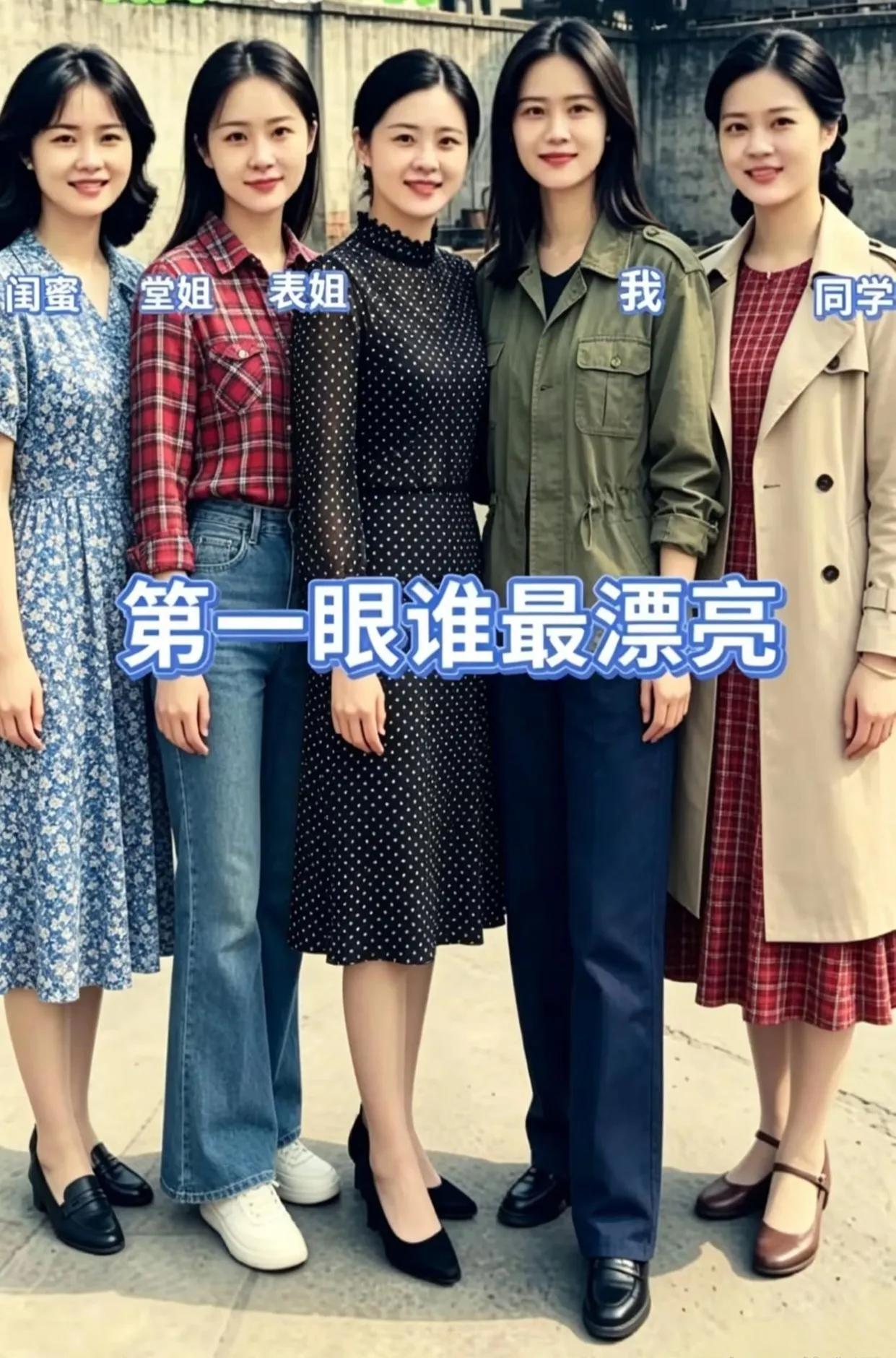 6位美女谁的气质更好一些？谁的颜值更高一些？