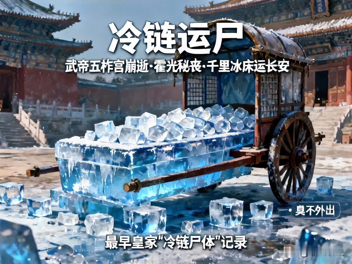 汉武帝在五柞宫没了，霍光没声张，反倒弄了好些冰床围在车四周，拉着尸体往长安赶，一