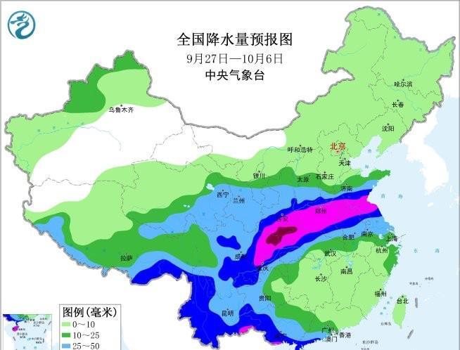 根据中央气象台预报，未来十天我国华南南部和西部、西南东部、江汉中北部、江淮中北部