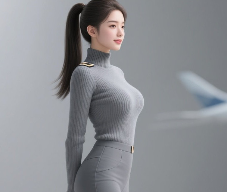 绝美空姐制服诱惑，长腿细腰惊艳全场
