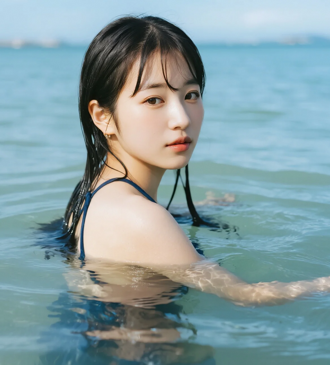 海天一线：泳装女神的蔚蓝梦境