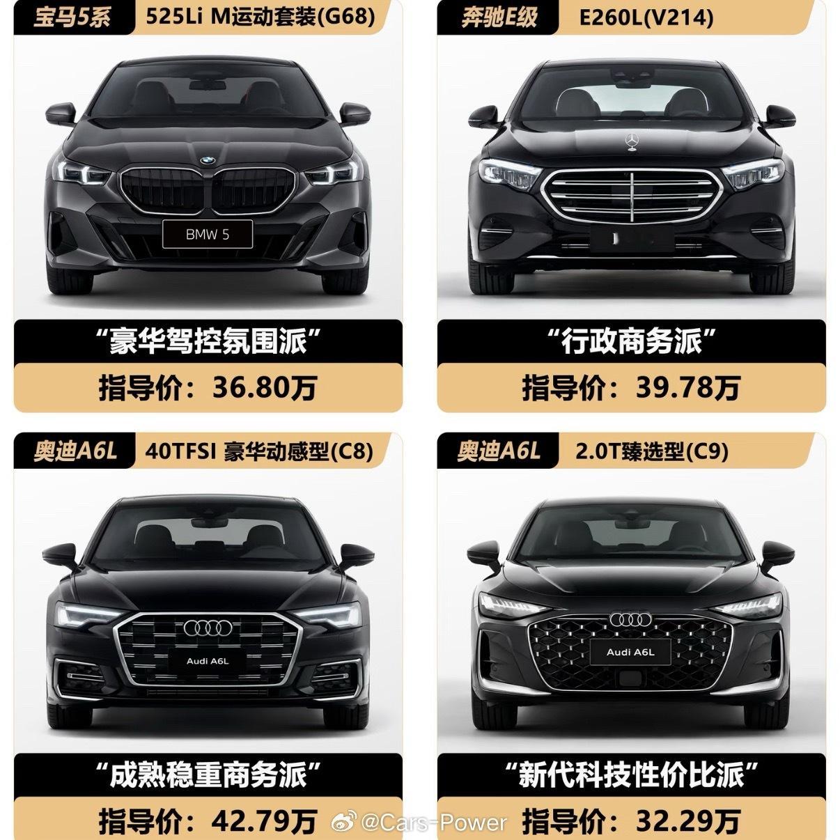 👽宝马5系👽奔驰E级👽奥迪A6C8👽奥迪A6C9你要买的话选哪个？