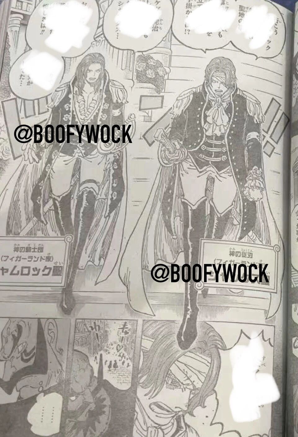 海贼王1167话情报图，帅气兄弟组~