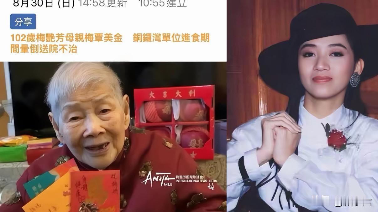 梅妈走了，102岁。饭还没咽下去人就没了，身边一个送终的都没有。她这一辈子，