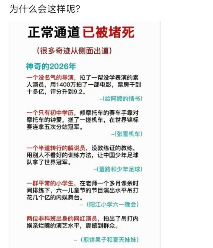 正常通道已被堵死