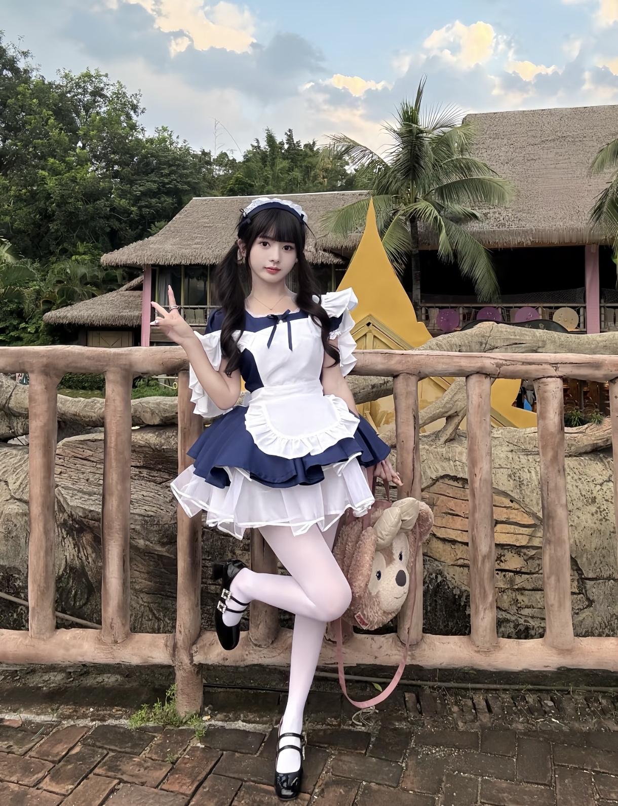 穿着女仆装四处旅游晒图笔记大赛有人拍过夜景照片吗拿出来晒一晒请你分享一张自己拍