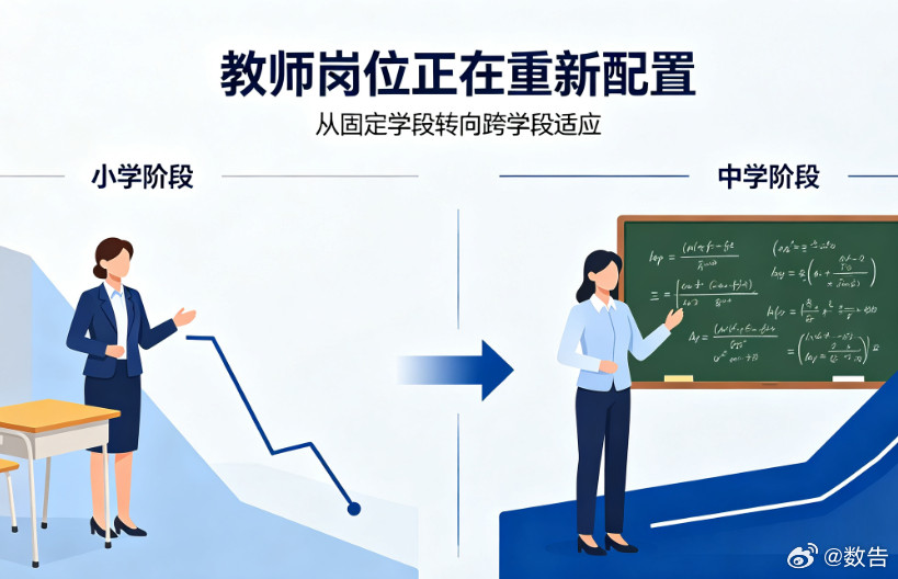#教师转岗#【教师“铁饭碗”还稳吗？小学教师过剩，中学老师不够，多地推行跨学段转岗】#教师编制#很多