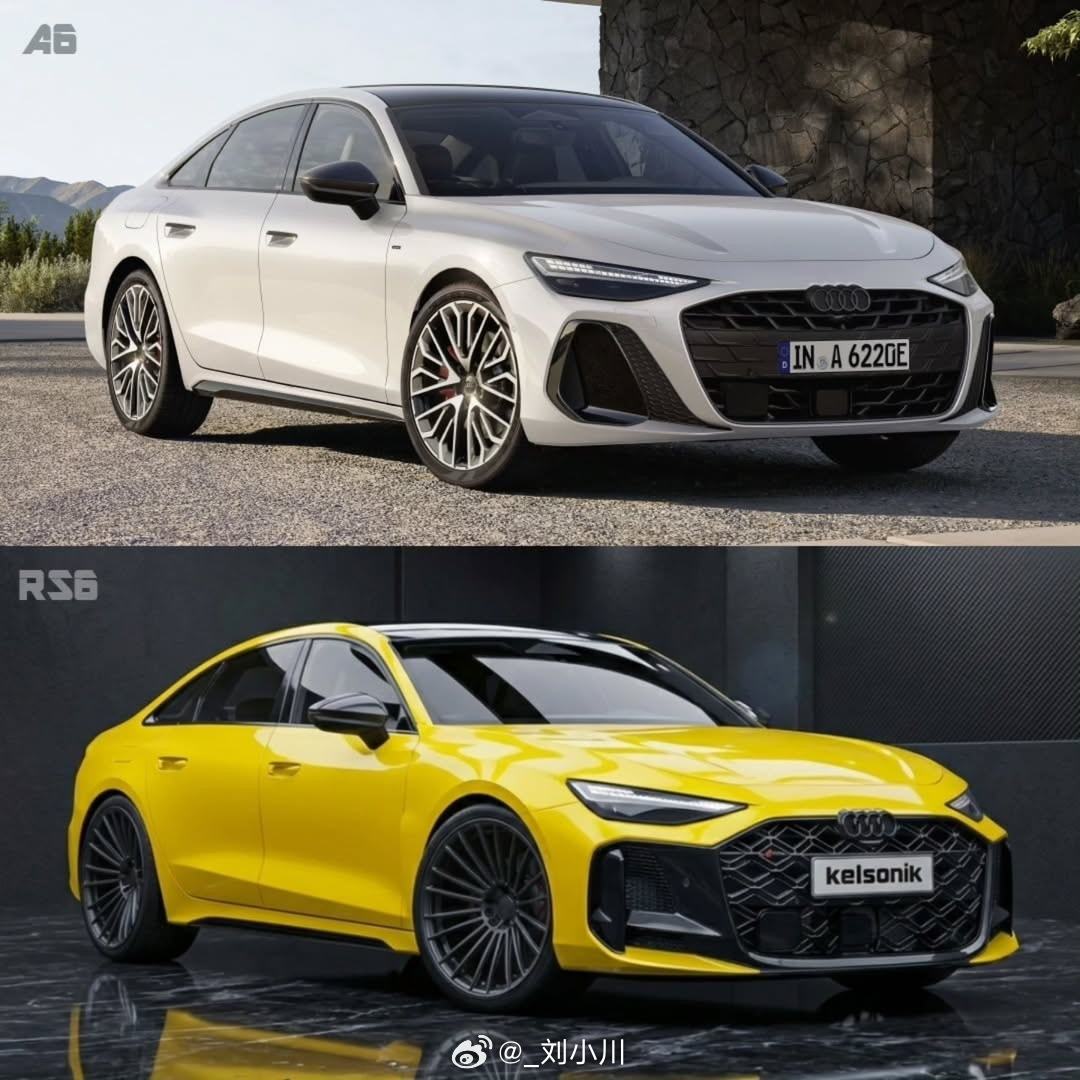 下一代奥迪RS6Sedan渲染图全新奥迪A6多了一些运动，全新RS6Sed