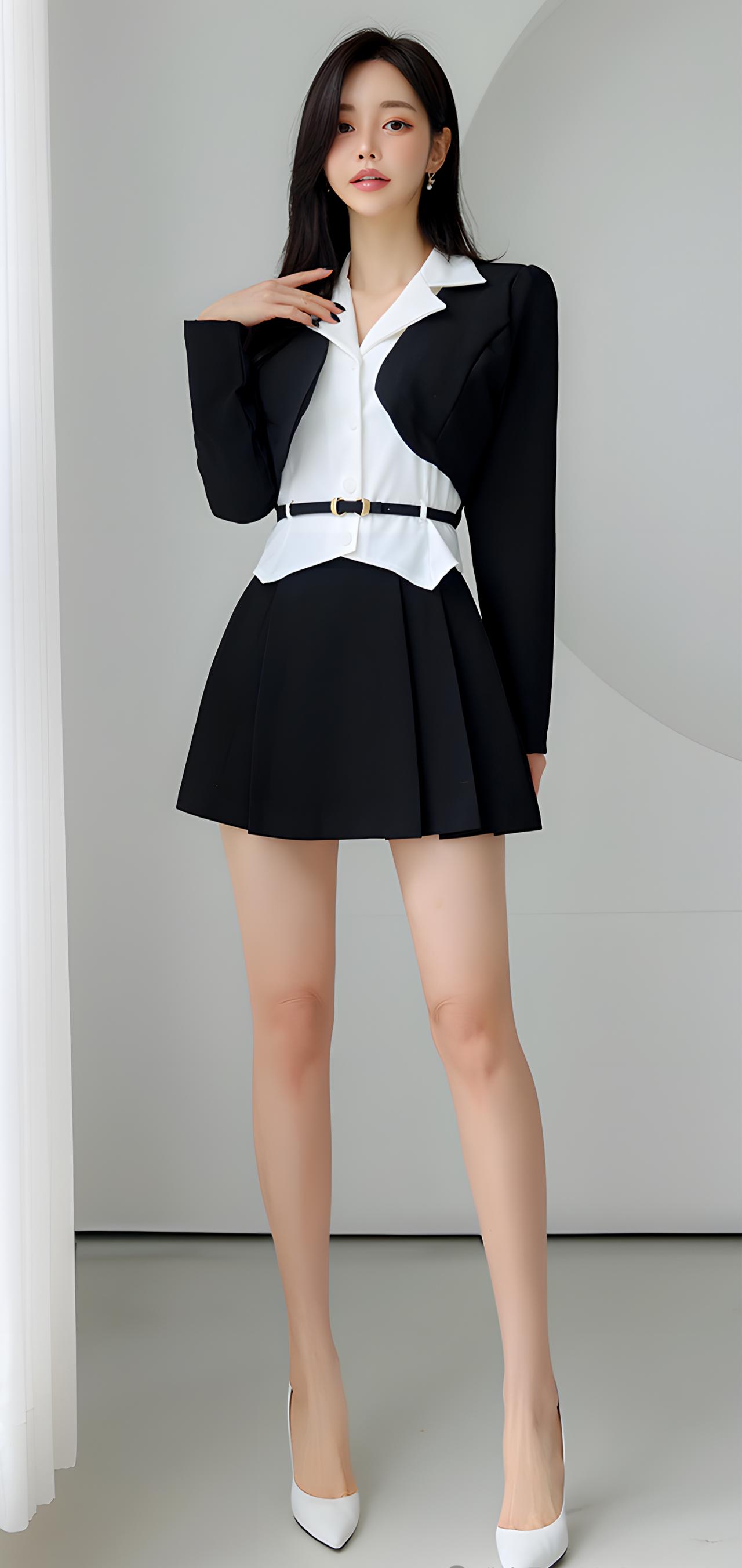 优雅黑白职场穿搭，简约又不失时尚感！