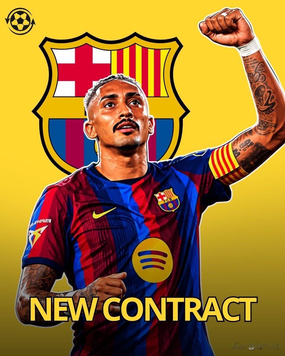巴萨计划留住队长拉菲尼亚，球员本人愿长期留守据西班牙《每日体育报》报道，巴塞