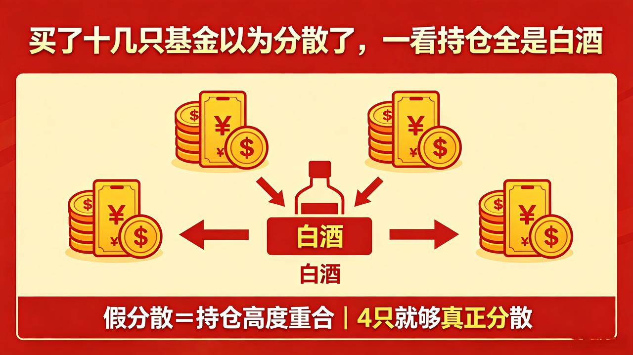 [笑着哭]分散陷阱——买了20只基金，其实全押在同一个行业很多小白知道“鸡蛋不要