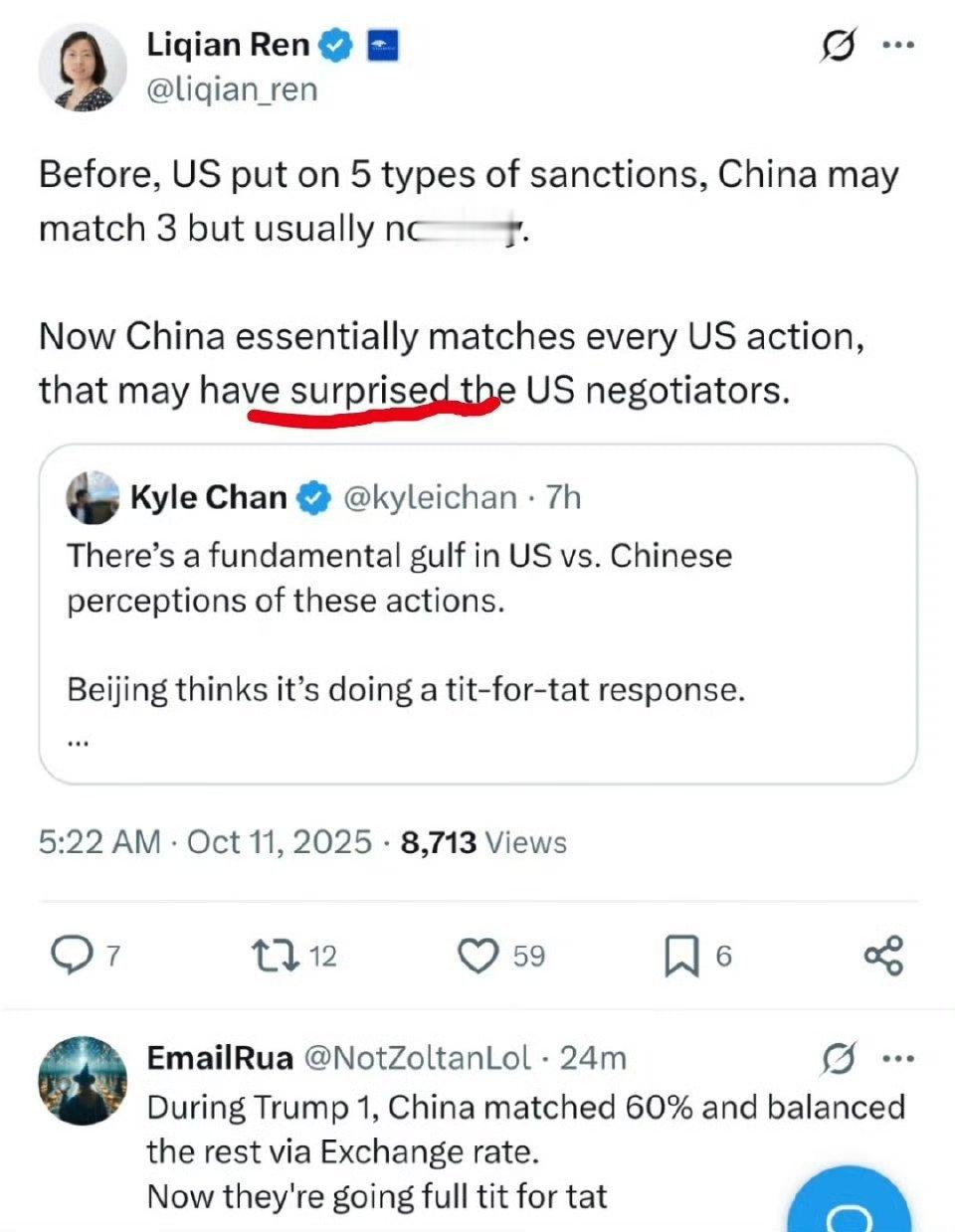 稀土中国迅速对美国亮出反制工具箱美国那边表现得极为震惊。不是因为中国出牌，是因为