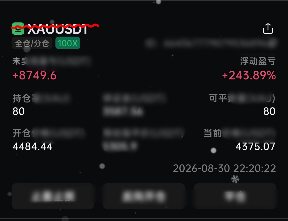 黄金，4700顶部预判成功，周末公开單4485空也迎来加速，4400如期跌破。别