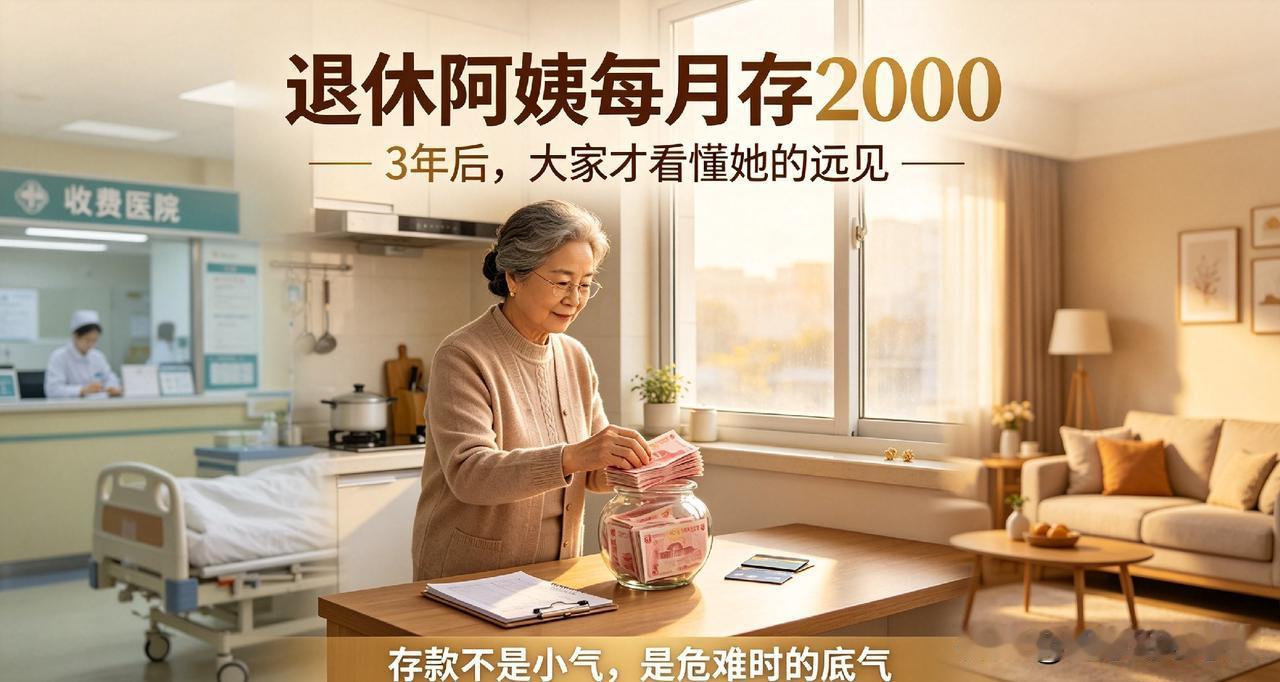 退休阿姨每月省下2000，3年后大家才看懂她的远见很多同龄人退休之后，到手