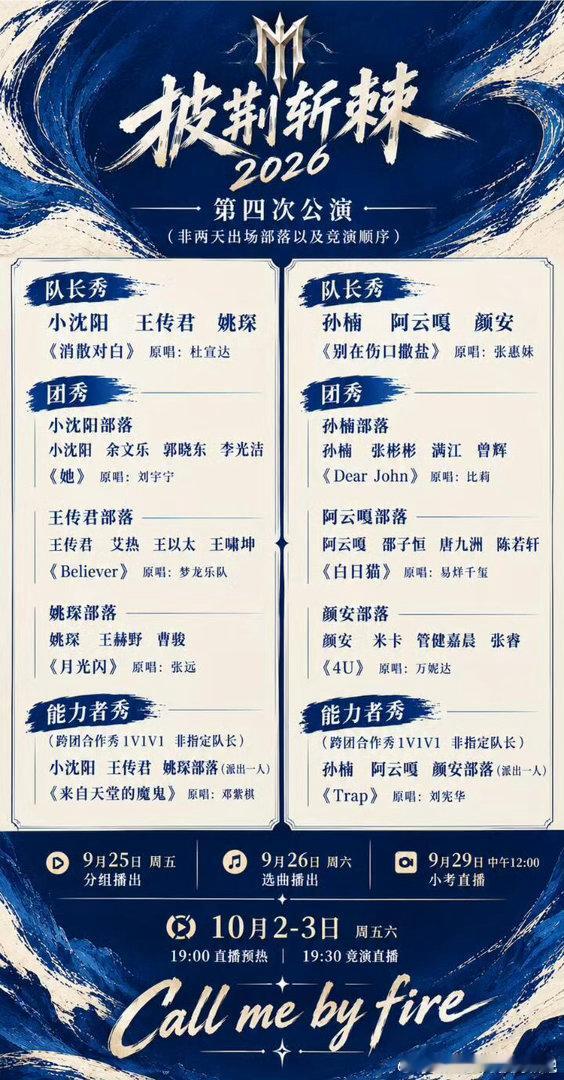披哥四公组队个人点评，猜猜谁能夺冠？网传四公组队已经出来了---1.孙楠部落：