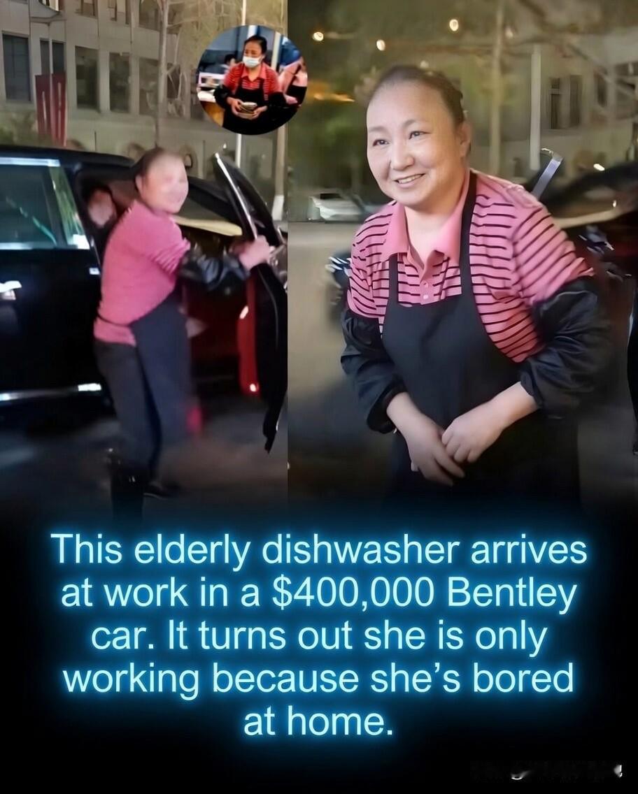这两天，一位中国大妈在国外社交媒体爆火。有人拍摄到她开着一辆价值约40万美元的豪