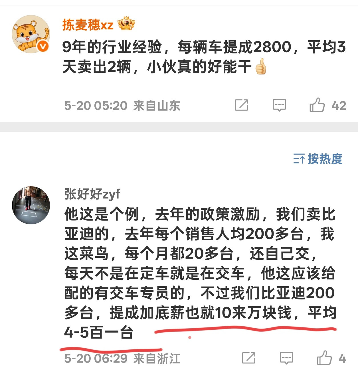 但是比亚迪根本不愁卖啊，作为销售应该没什么压力吧​​​