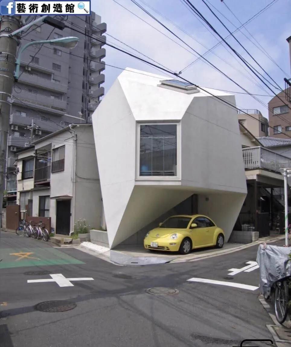 日本极小住宅也要设计一个停车位！