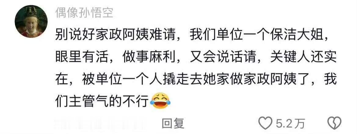 果然真正的好阿姨在市场上都是不流通的……