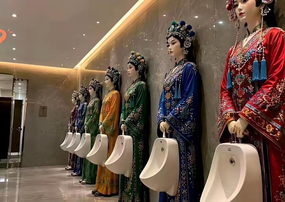 这是哪里的厕所，那么有个性的？购物广场洗手间饭店洗手间厕所情景厕所对外开放