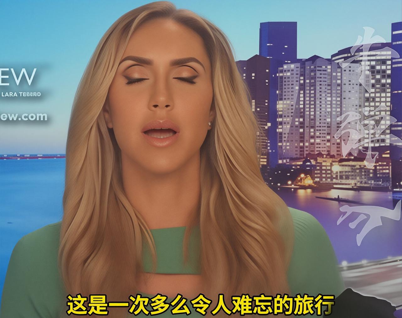 特朗普儿媳这妆化的，怎么两条眉毛？这几天，特朗普的二儿媳劳拉也借了特朗普的光