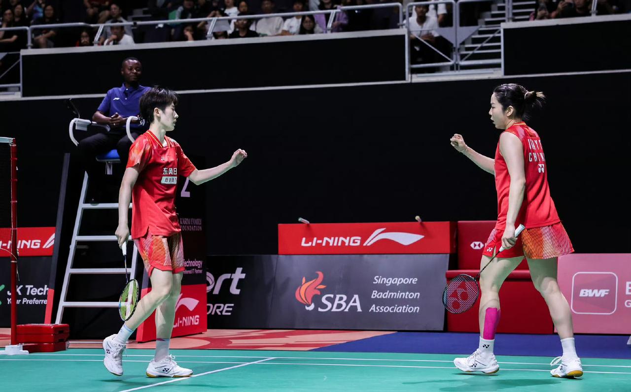 刘圣书/谭宁20-22贾一凡/张殊贤5月31日，超级750新加坡公开赛女双