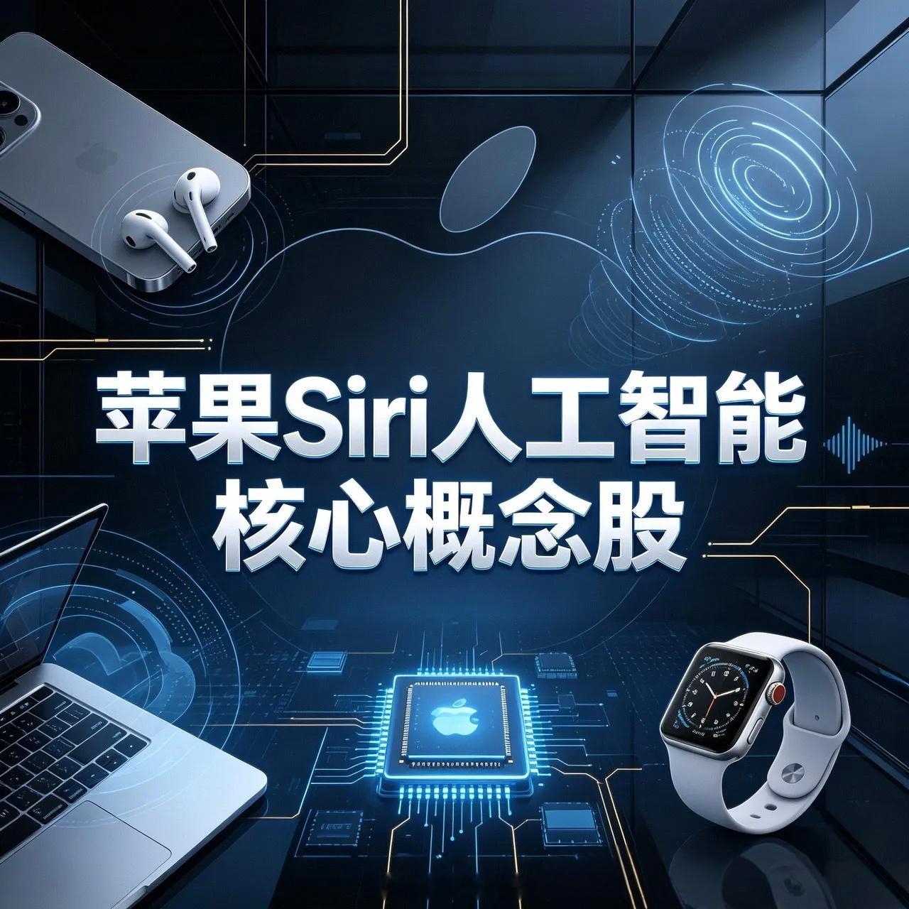苹果Siri人工智能核心概念股歌尔股份002241苹果iPhoneAI声学阵列