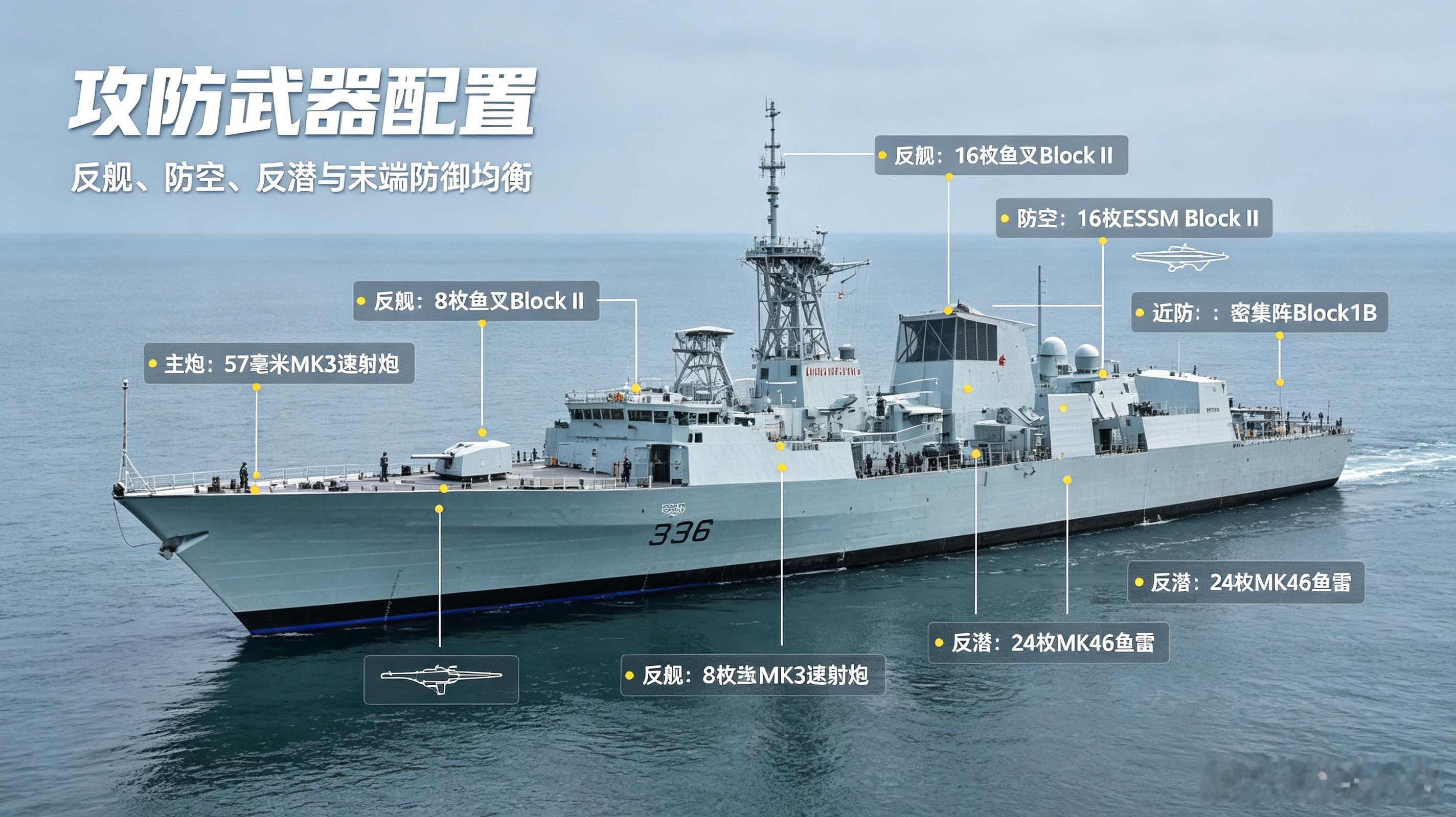 哈利法克斯级（城市级）是加拿大海军主力护卫舰，12艘本土建造，92至96年分批服