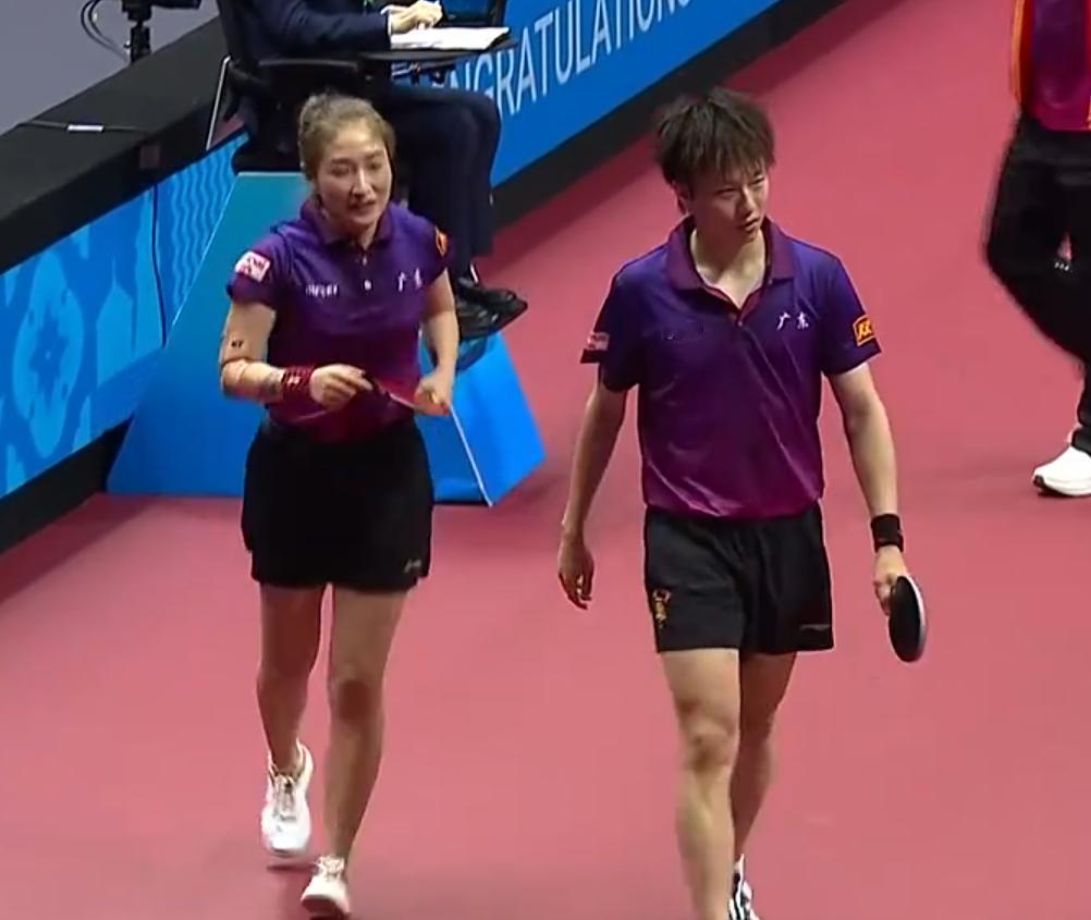 林高远/刘诗雯让2追4拿到全运会混双金牌，有几点不得不说：1.两位老将能够在大