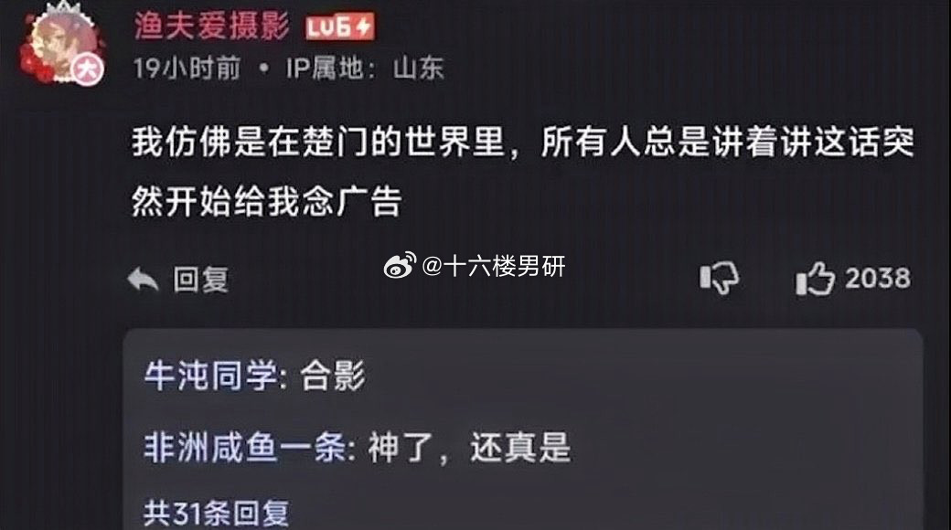 我仿佛是在楚门的世界里​​​