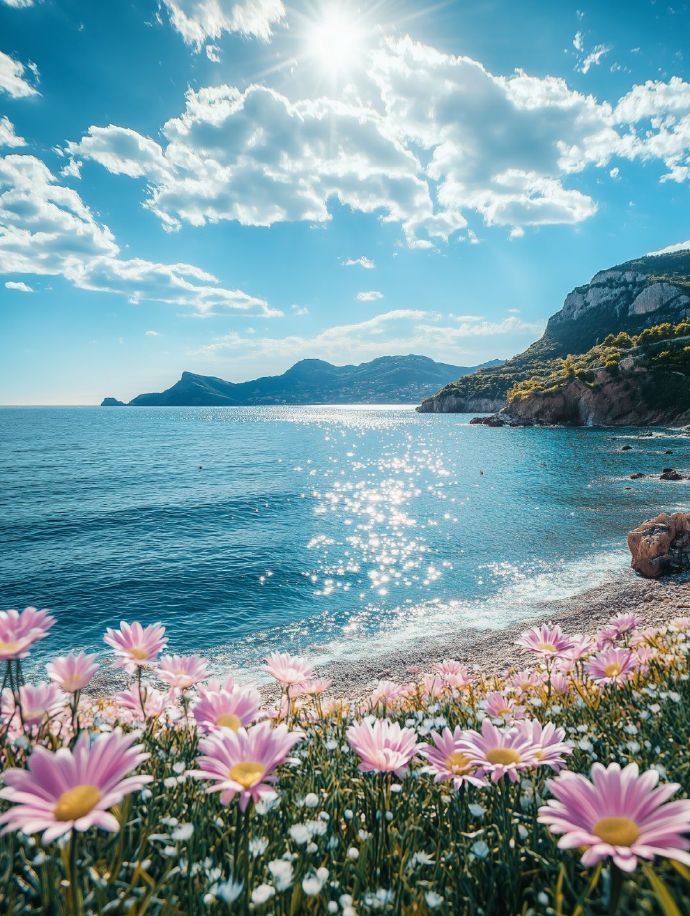 “海风轻拂花瓣舞，花间弥漫海风香..”​​​​