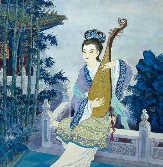公元前31年，23岁王昭君嫁继子复株累，新婚夜，王昭君却迟迟不肯洞房，只见她：肩