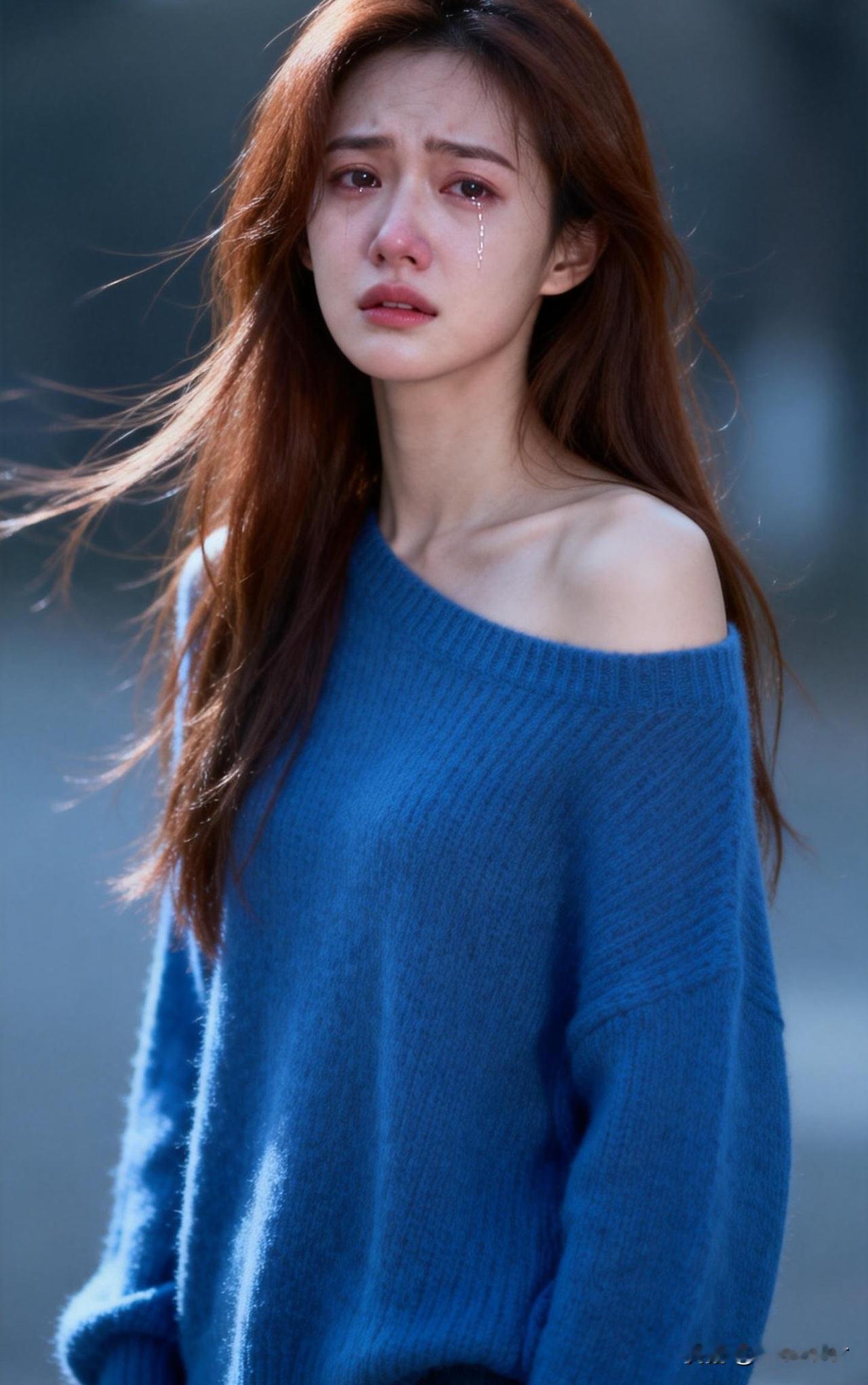 “泪流满面的瞬间，心碎的痛楚”💔💔💔