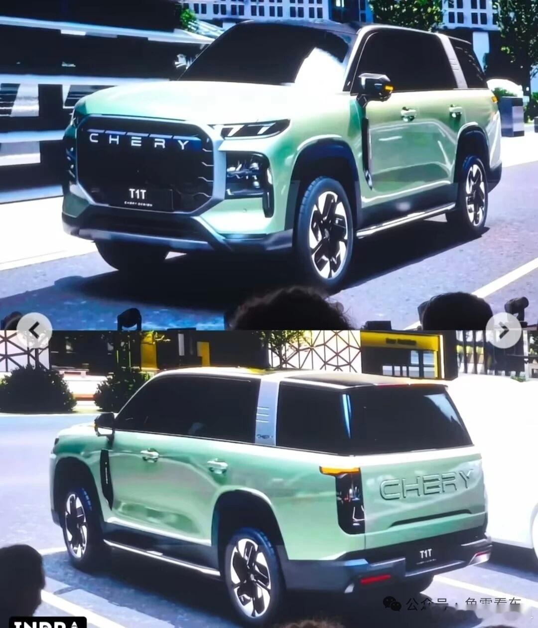 在2025奇瑞全球创新大会上，奇瑞预告了全新非承载SUV，包括标轴版的T1T和