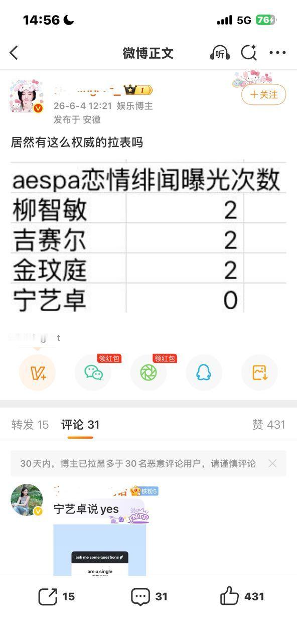 居然有这么权威的拉表吗😂😂😂