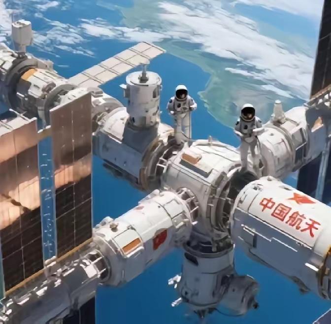 果不其然。美国一些媒体突然宣布了一个口径：称中国空间站“全中文”不利于合作。