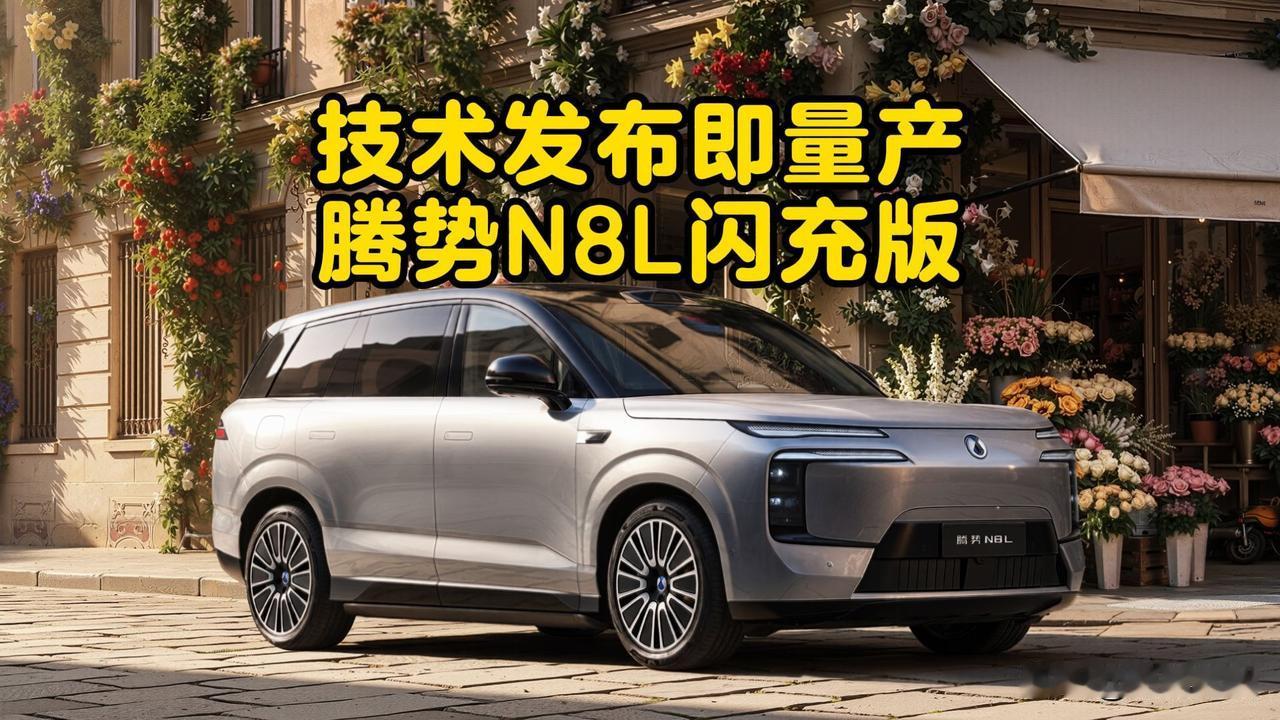 腾势N8L闪充版是腾势于2026年6月23日上市的‌大六座插电混