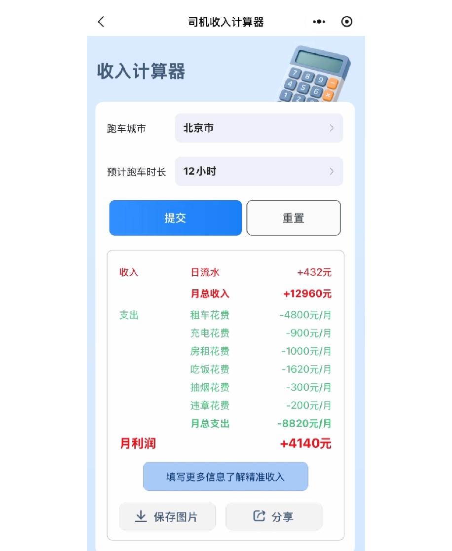 在北京开网约车，算完这笔账我直接沉默了！总听说每天跑12小时能月入过万，真算了才