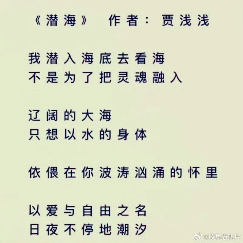 贾浅浅老师和她的新诗。