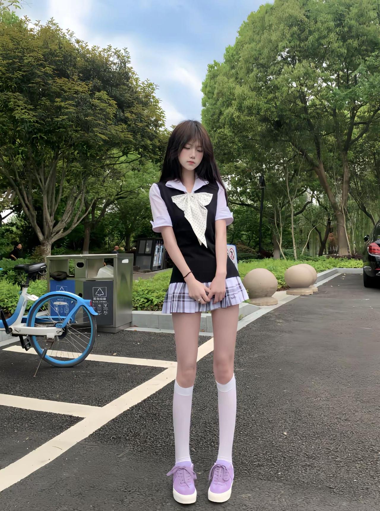 极客滑板鞋川町香jk