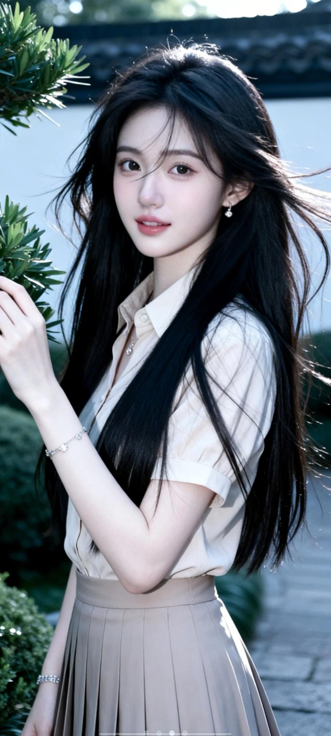 喜欢吗？小清新的美女！